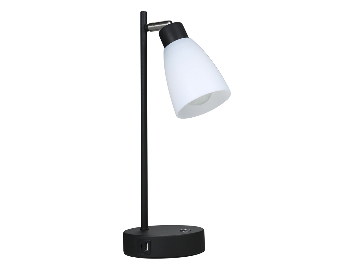 2026 lâmpada de Mesa Industrial com 1 Porta Usb e 1 Type C, Regulável Sem Escalas, Led para Quarto e Sala de Estar