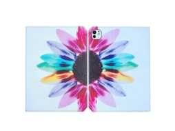 Capa de couro para tablet com design colorido Webake