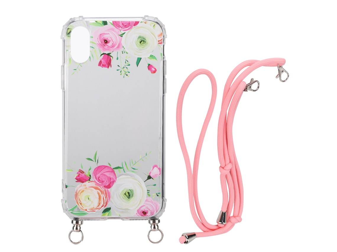 Capa de Telefone para iPhone X com cordão trançado EOOCOO relieve 3D