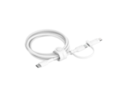 Cabo 2 Em 1 Usb-c E Lightning Pd 30w 1,5m Carregamento Rápido