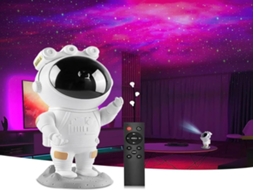 Projetor LED USB Lurelia para carro, controle remoto, rotação de 360°, céu estrelado, astronauta, 7 modos.