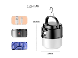 Lanterna De Acampamento Ao Ar Livre, Luz De Emergência Para Barraca, Caminhada, Pesca, Luz Noturna Olysi Shop