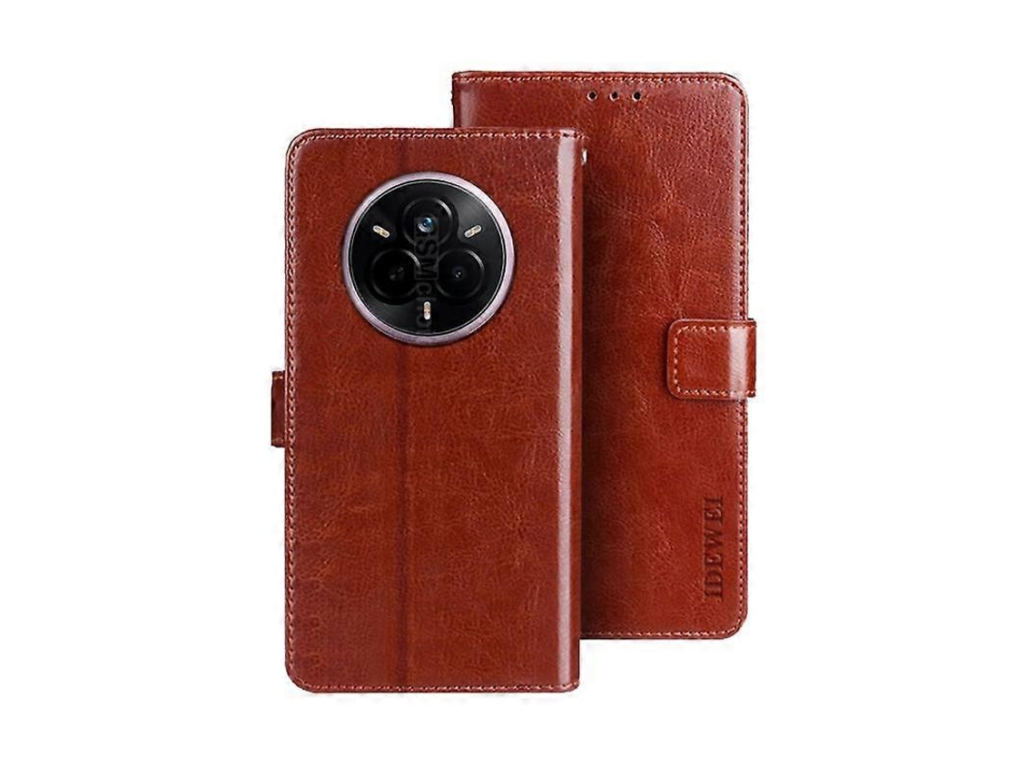 Capa De Celular De Couro Com Textura Crazy Horse Da Idewei