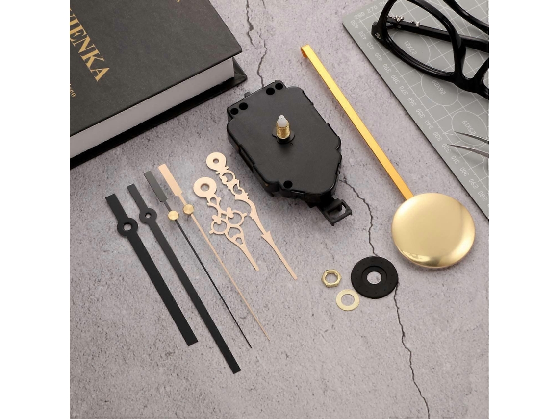 Kit De Movimento De Relógio De Pêndulo De Quartzo Com Ponteiros
