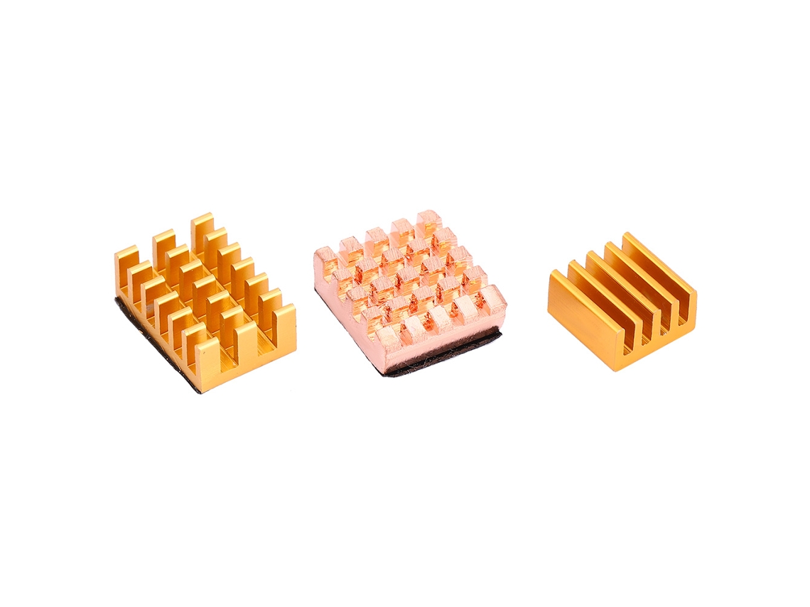 Conjunto De Dissipadores Cobre Alumínio Para Raspberry Pi