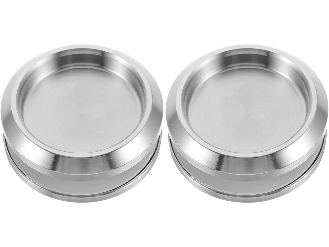Conjunto De 2 Puxadores Redondos Aço Inoxidável Veemoon Para Portas Box Banheiro Com Vidro