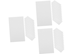 Conjunto de 3 Cartões em Branco para Correspondência, Cartões de Papel para Fazer Cartões de Armazenamento DIY em Branco Brilhante