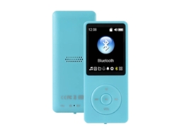 Leitor Mp3 Lurelia Ultrafino Com Ecrã Lcd 1,8'', Cartão 32gb Incluído, Azul