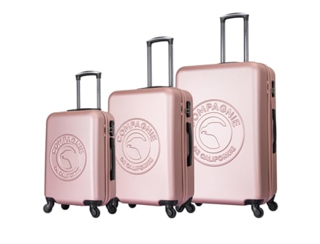 Conjunto de 3 Malas de Rodinhas em Ouro Rosa Cc-T366 Rose Gold COMPAGNIE DE CALIFORNIE