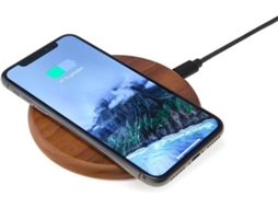 Carregador Qi WOODCESSORIES Ecopad Castanho