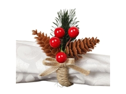 Anéis Para Guardanapos Natalinos Decorativos De Plástico Reutilizáveis Para Mesa De Refeição, Festa, Hotel E Restaurante