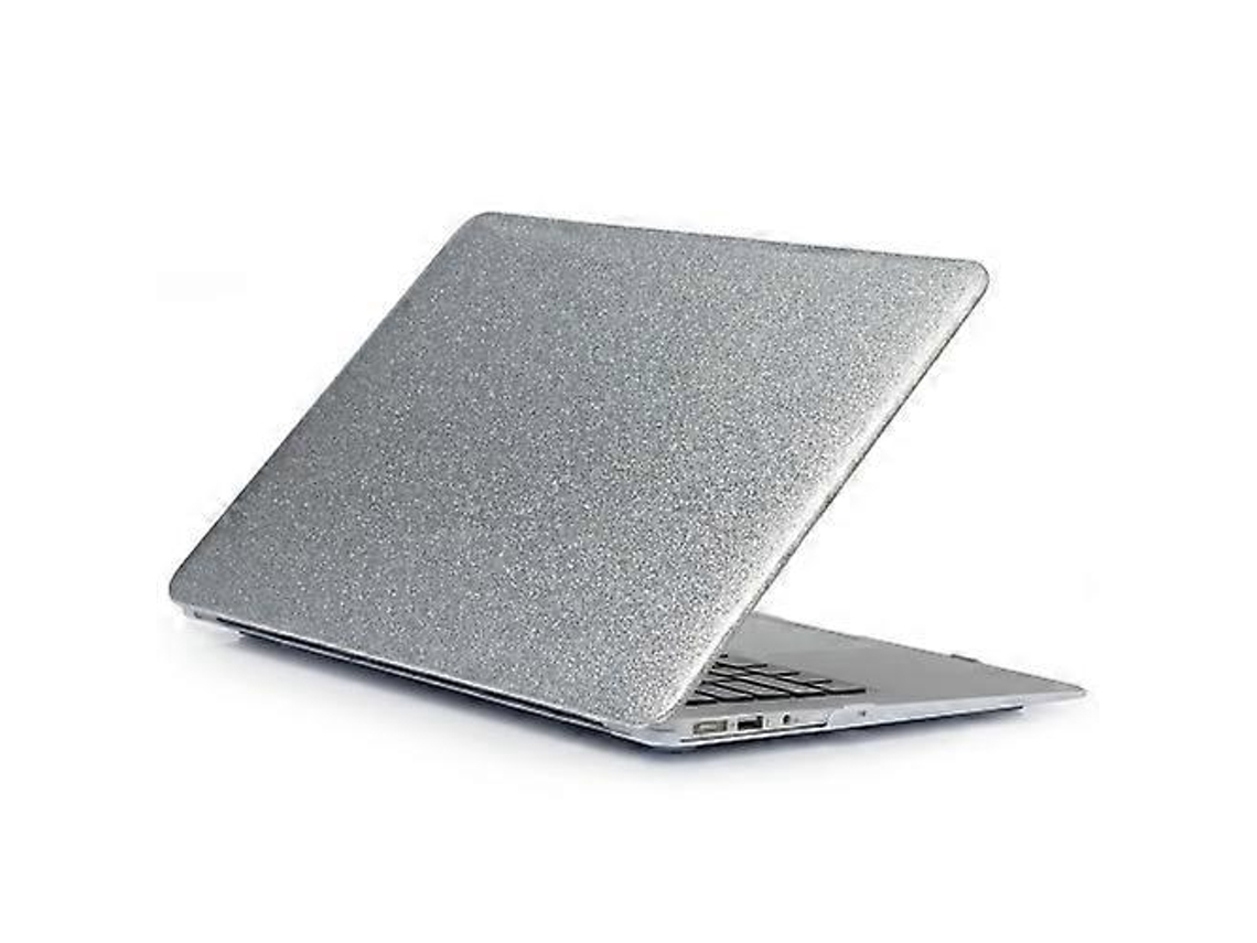 Capa De Couro Sintético Com Glitter Para Laptop Macbook Air 13,3 Polegadas A1932 /a2179 (2020) (prata) Aquaforge (2018)