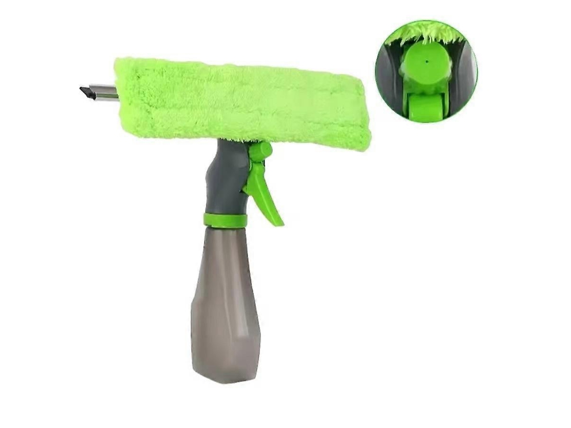 Rodo Para Janelas Com Pano De Microfibra Lavável À Máquina E Raspador Para Limpeza De Espelhos/azulejos/paredes De Chuveiro/vidros, Qin