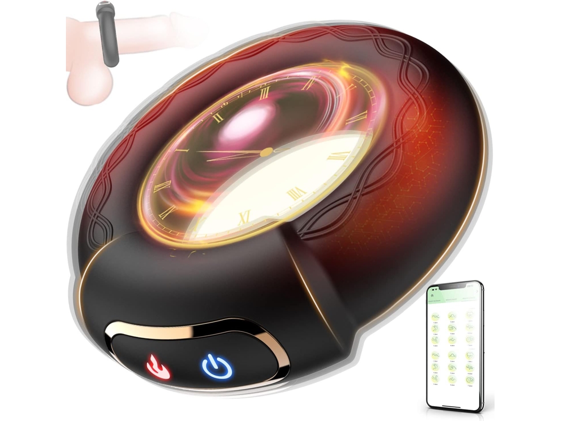 Anel Peniano Vibratório Com 9 Modos E Aquecimento, Anel Peniano Em Silicone Recarregável Para Prazer Masculino E De Casais