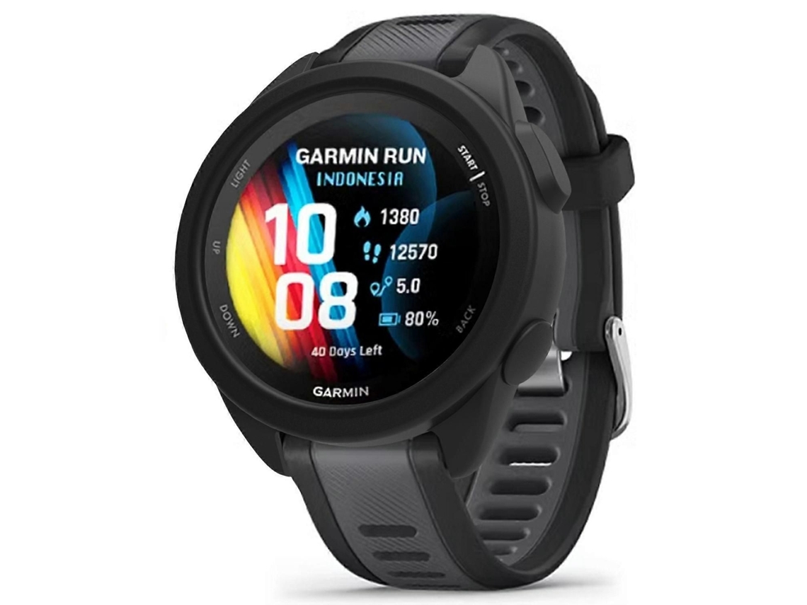 Para Garmin Forerunner 165 Capa Protetora Smartwatch Capa De Silicone - Cinza Claro