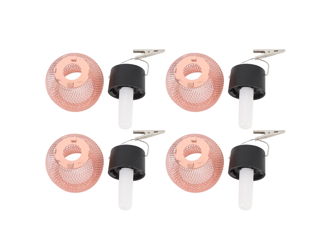 4 Pcs Luzes de Lanternas Solares com Efeito de Chamas Resistentes À Água