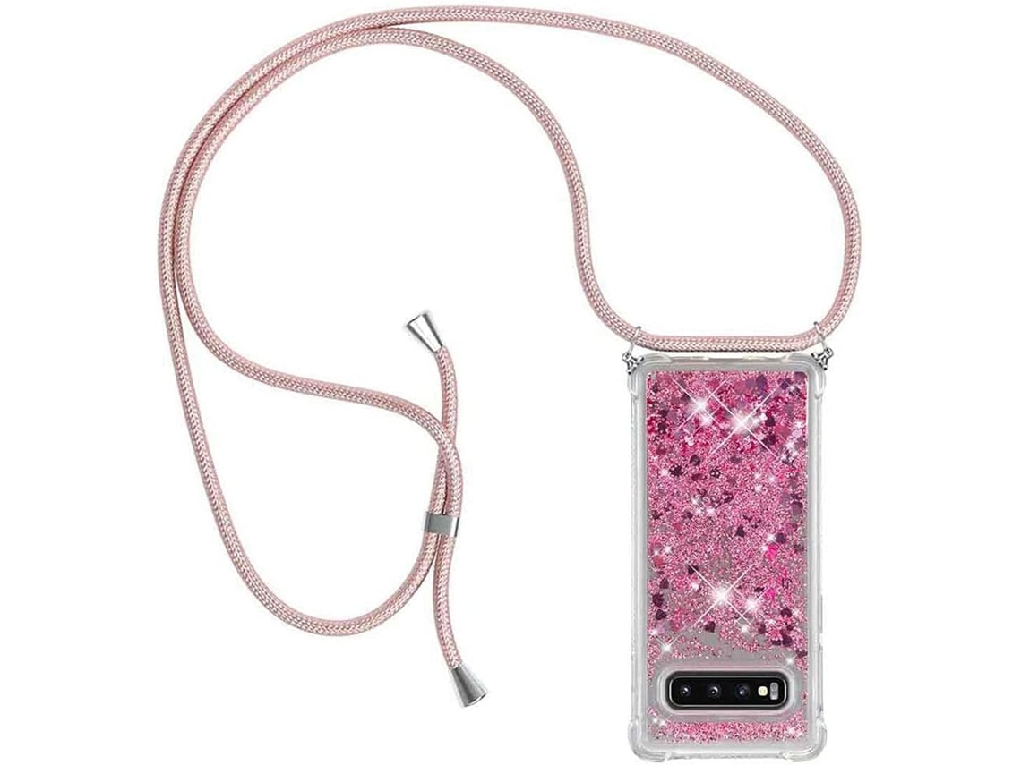 Correia Colar Pingente para Samsung Galaxy S10 Plus HONGWE. Silicone