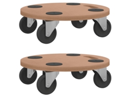 Dolly Trolley, Dolly Trolleys Vidaxl Marrom Madeira Processada (ø 38 Cm)