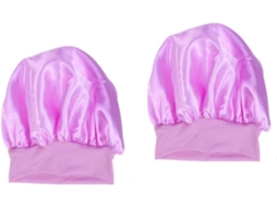 Conjunto De Touca E Gorro Para Quimioterapia Com Faixa Elástica De Cetim Em Duas Peças, Com Faixa Larga E Acessórios Para Cabelo.