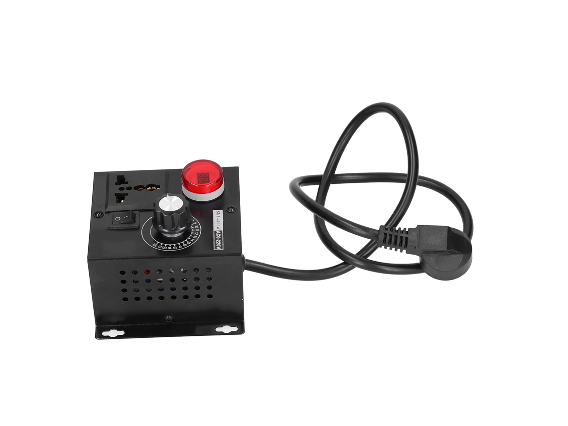 Regulador De Tensão Dimmer De 4000w Controlador Eletrônico Scr Thyristor Ac110v Com Proteção Anti-surge Ajuste Contínuo