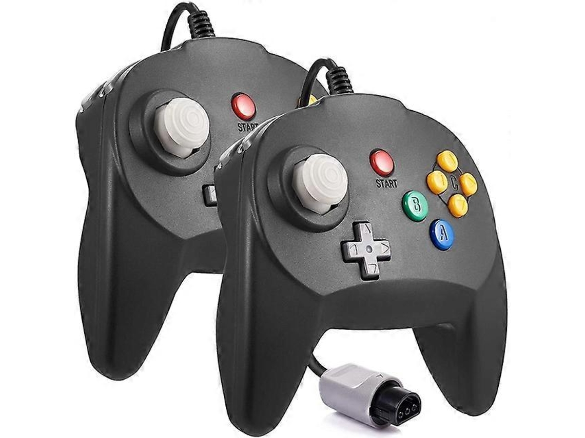 Nova Versão Pacote Com 2 Controles Para N64, Mini Joystick Para Console N64 Plug Play Ly Ebike (layout Japonês)