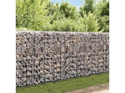 Vidaxl Muro Gabião Em Aço Galvanizado 450x30x100 Cm