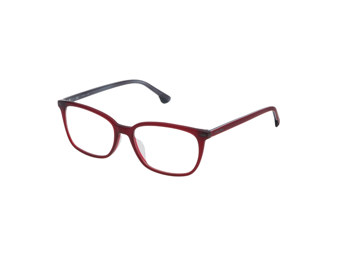 Armação de óculos de grau unissex Police VK062-52V64M (vermelha - plástico - 135 mm - Ø 52 mm)