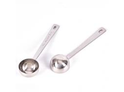 Colher Medidora De Café Sopa Aço Inoxidável Para Máquina De Café Com Design Reutilizável E Fácil Limpeza