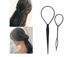 Kit de 4 Ferramentas Mágicas para Trançar e Curl de Cabelo