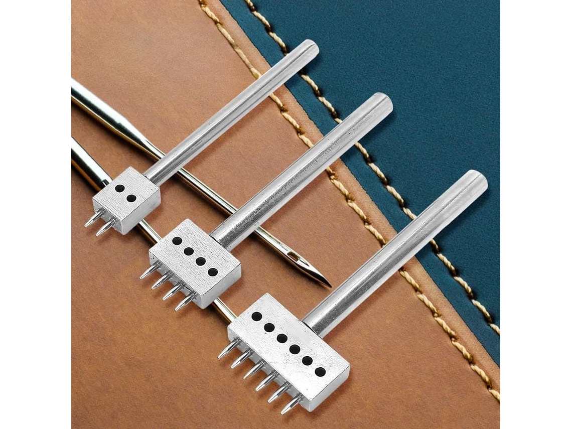 Conjunto De 3 Ferramentas Para Perfuração De Couro.