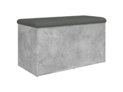 Banco de Arrumação Cinza Cimento MAISON EXCLUSIVE em Derivados de Madeira (82x42x45 cm)