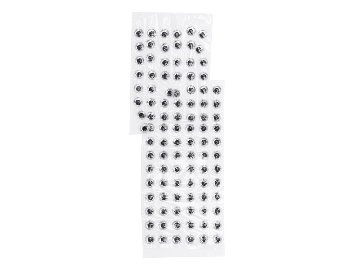 Olhos de Isca de Pesca 3d 4mm Antiqueda Prata 1000un