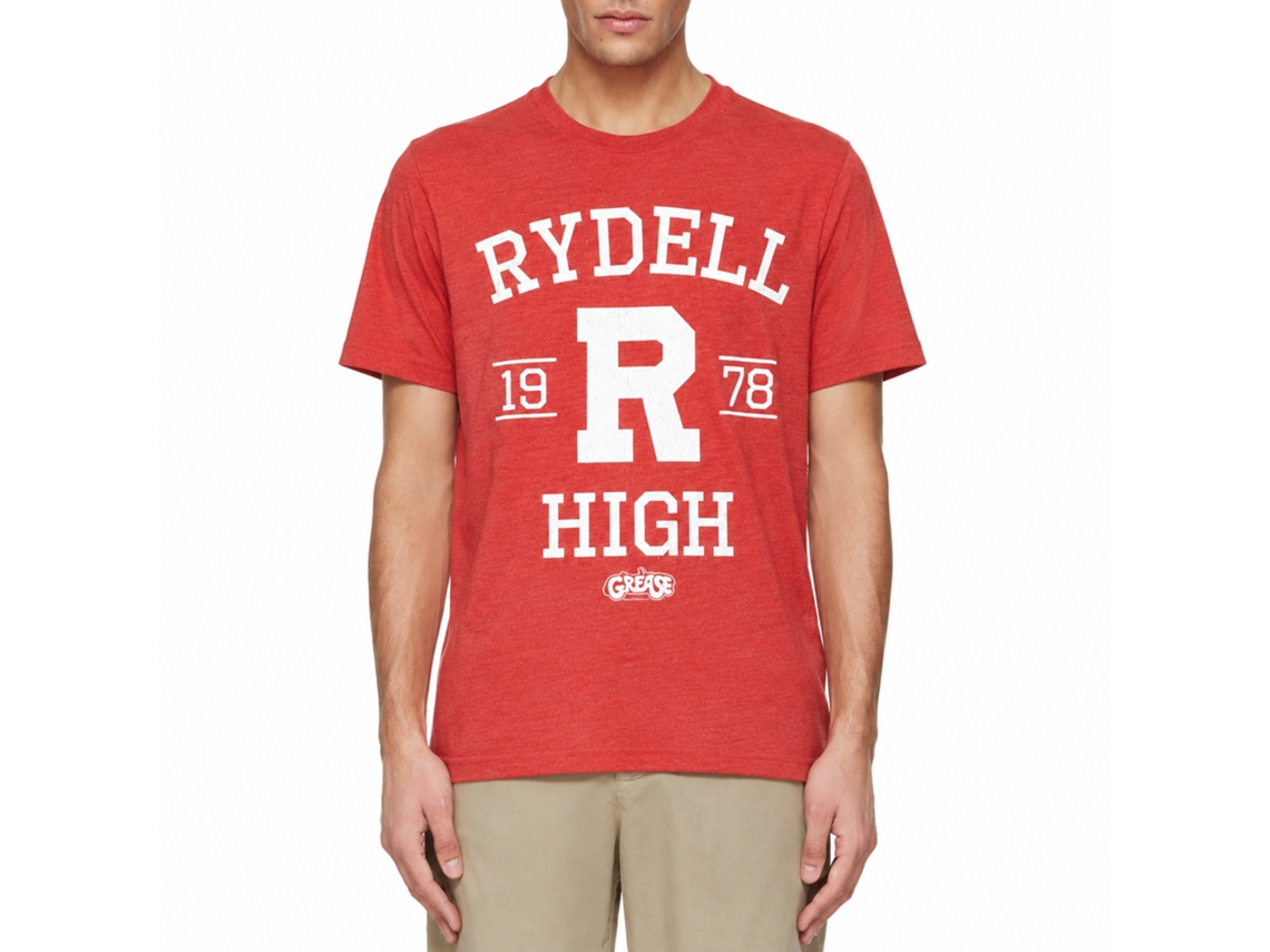Rockinstone Grease Rydell High Red Heather T-shirt Size:xl