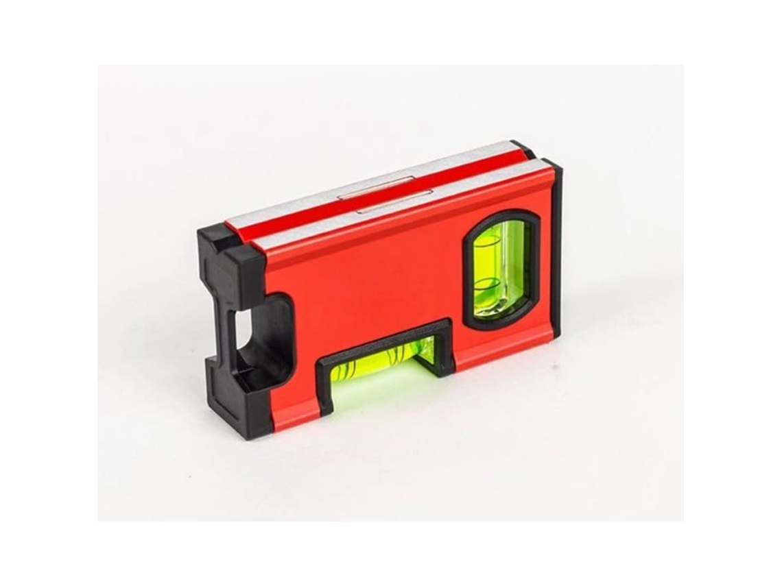 Mini Nível Com Bolha Magnética 10 Cm Formato Pocket Horizontal E Vertical Cor Aleatória Boxbrico