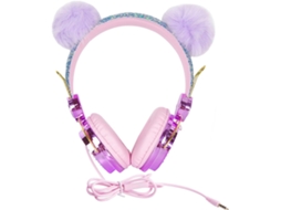 Casque Audio Couleur Aléatoire Com Microfone Matériau Abs Solide Arceau Réglable Compatível Ordinateur Para