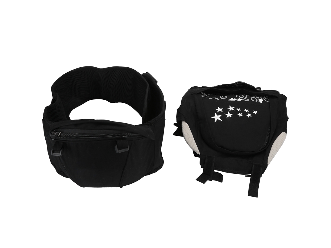 Mali assento Lombar para Bebê Ergonômico com Cinto Removível e Bolsillo de Armazenamento