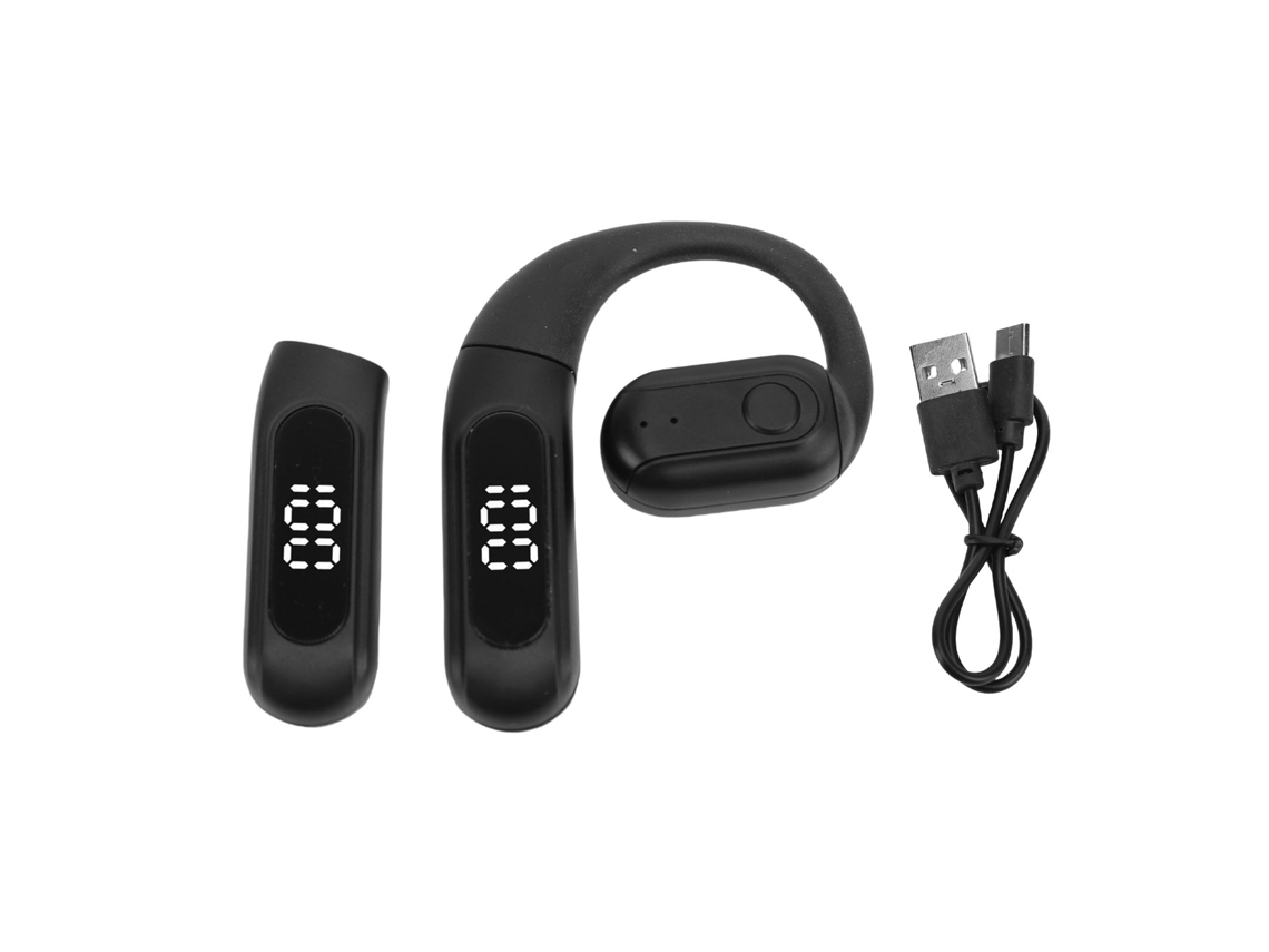 Fones Bluetooth com gancho para orelha EOOCOO com bateria de longa duração
