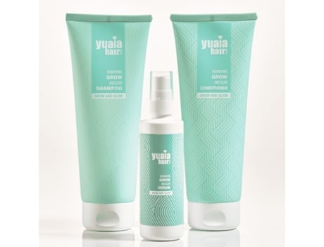 Grow And Glow Series Champô Condicionador e Sérum Capilar YUAIA HAIRCARE