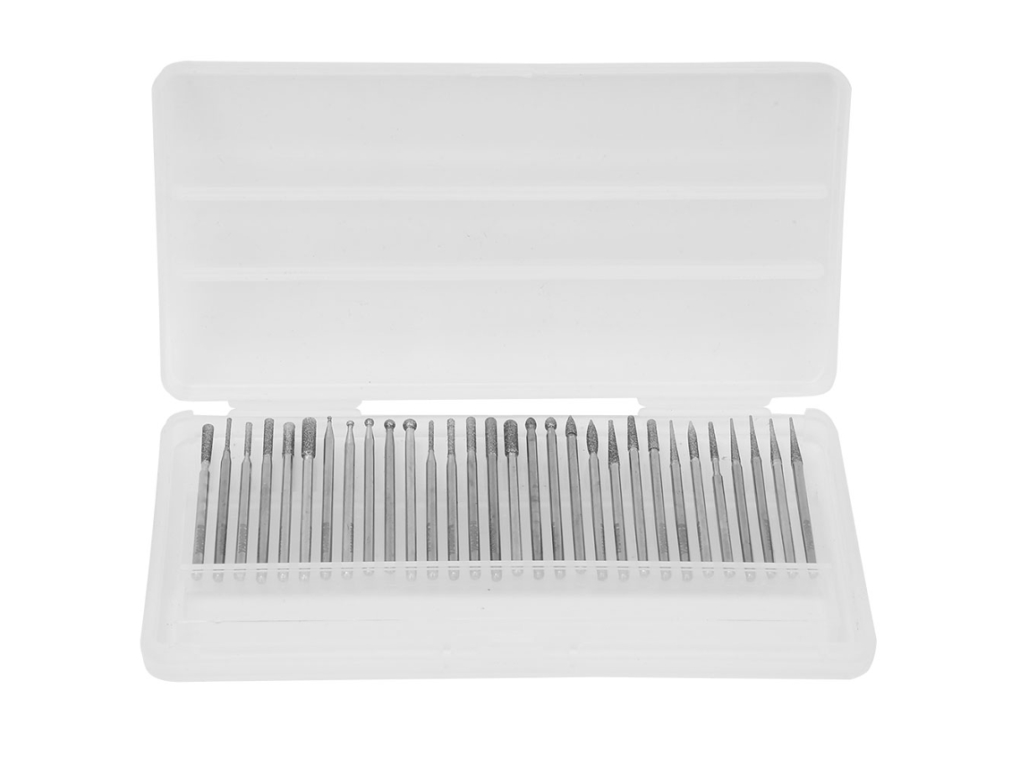 30 Peças De Mini Brocas De Diamante Para Polimento E Esmerilhamento Acessórios De Ferramentas Elétricas E Neumáticas
