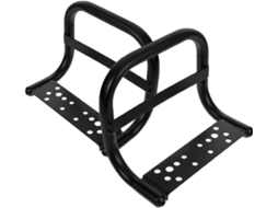 Conjunto De 2 Manoplas Traseiras De Metal Preto Para Guidão De Bicicleta - Fácil Instalação E Suporte Estável.