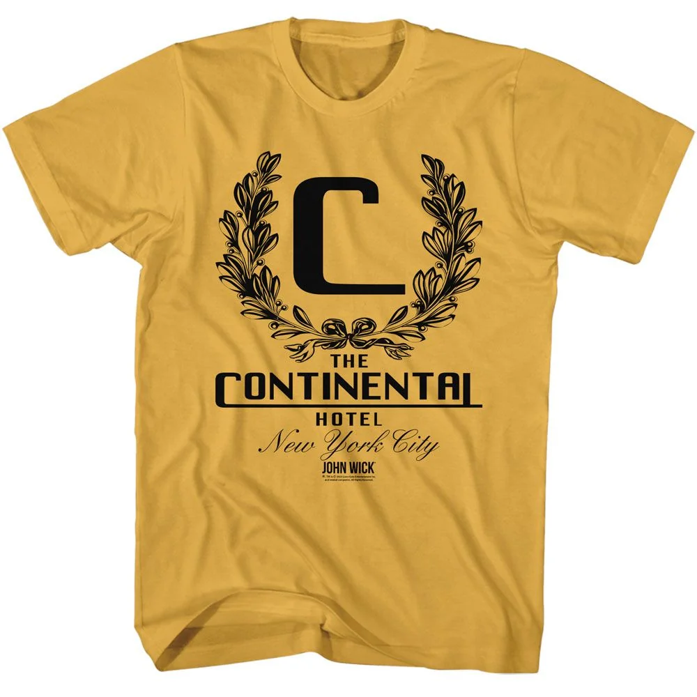 Rockinstone John Wick Continental Nyc Dark Solid Ginger Adult T-shirt Size:xxl
