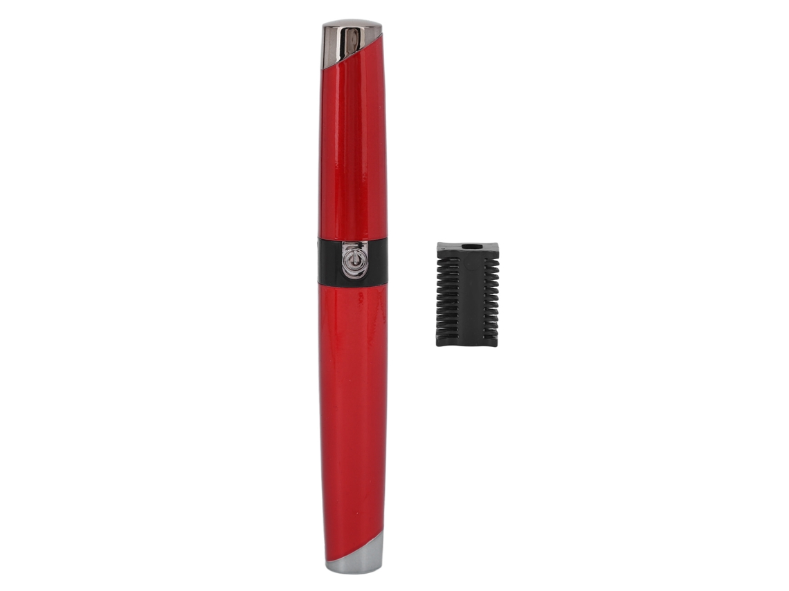 2026 depiladora Eléctrica Recargable para Cejas Y Vello Facial, Diseño de Lápiz Labial Rojo, Depilador Y Trimmer