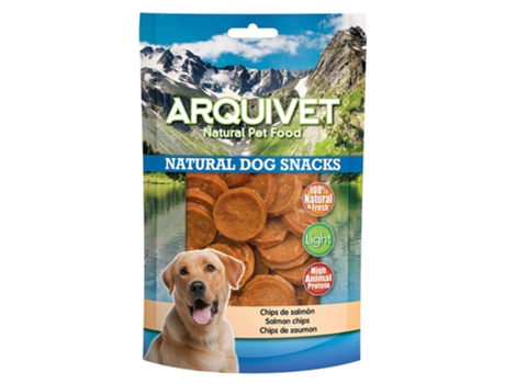 Chips de Salmão Arquivet - 350gr. Snack natural para cães