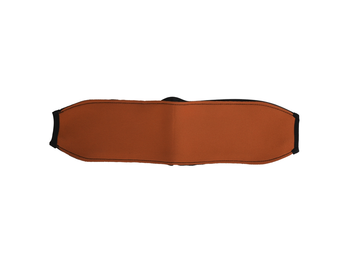 Capa de almofada de faixa Mali para fones Meizu HD50, couro PU laranja, reposição