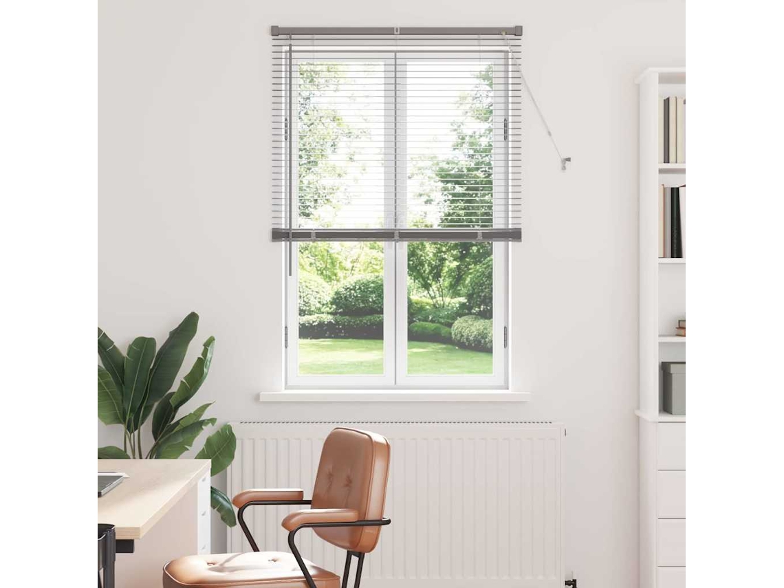 Vidaxl Persianas Venecianas Prateado 175 X 85 Cm Alumínio