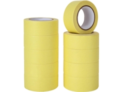Pacote com 5 fitas adesivas para pintura, 30 mm x 50 m x 5, resistente a UV, fita adesiva amarela Slowmoose para pintura e artesanato