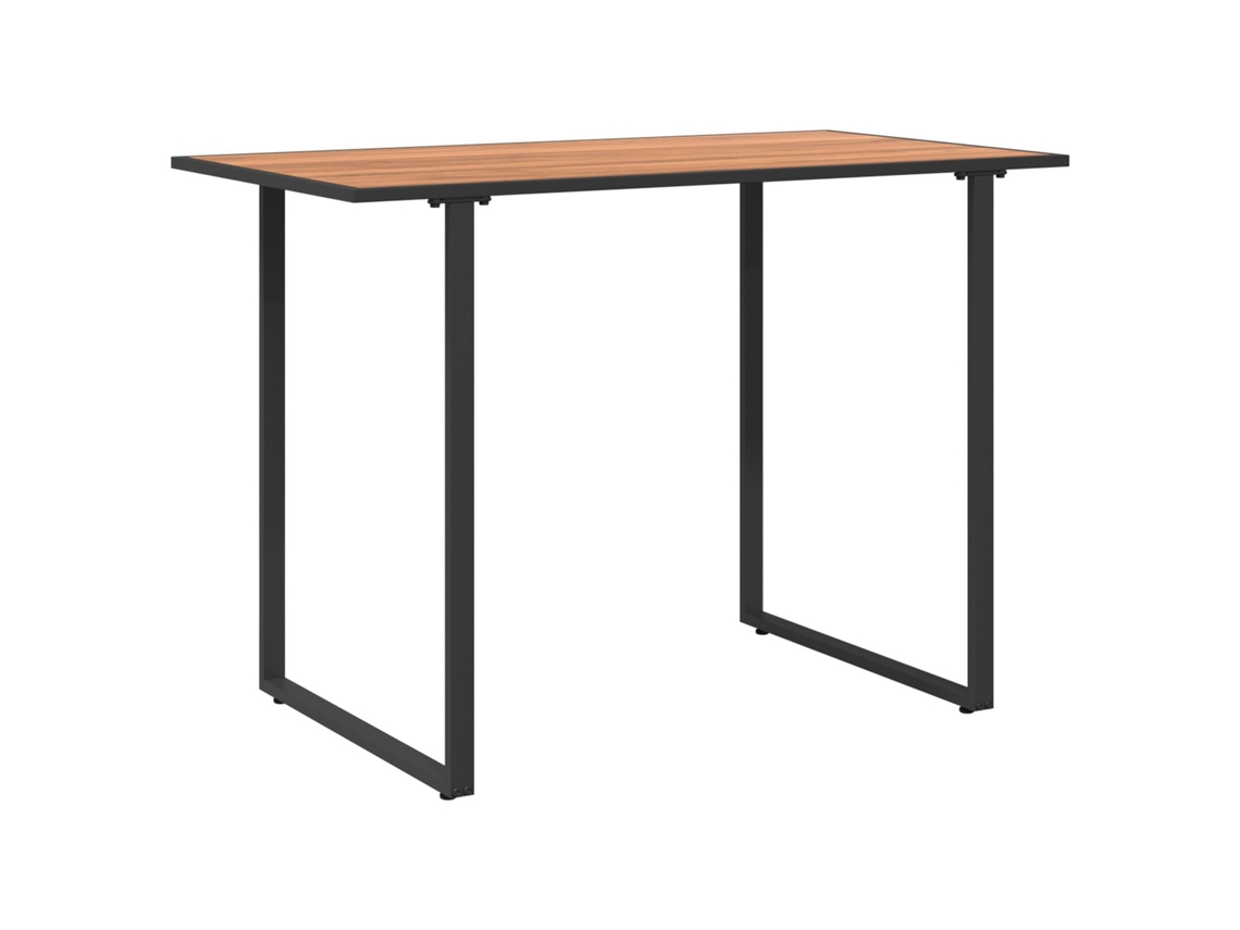 Conjunto 1 Mesa De Jardim Vidaxl Castanho Madeira (100 X 55 X 70 Cm)