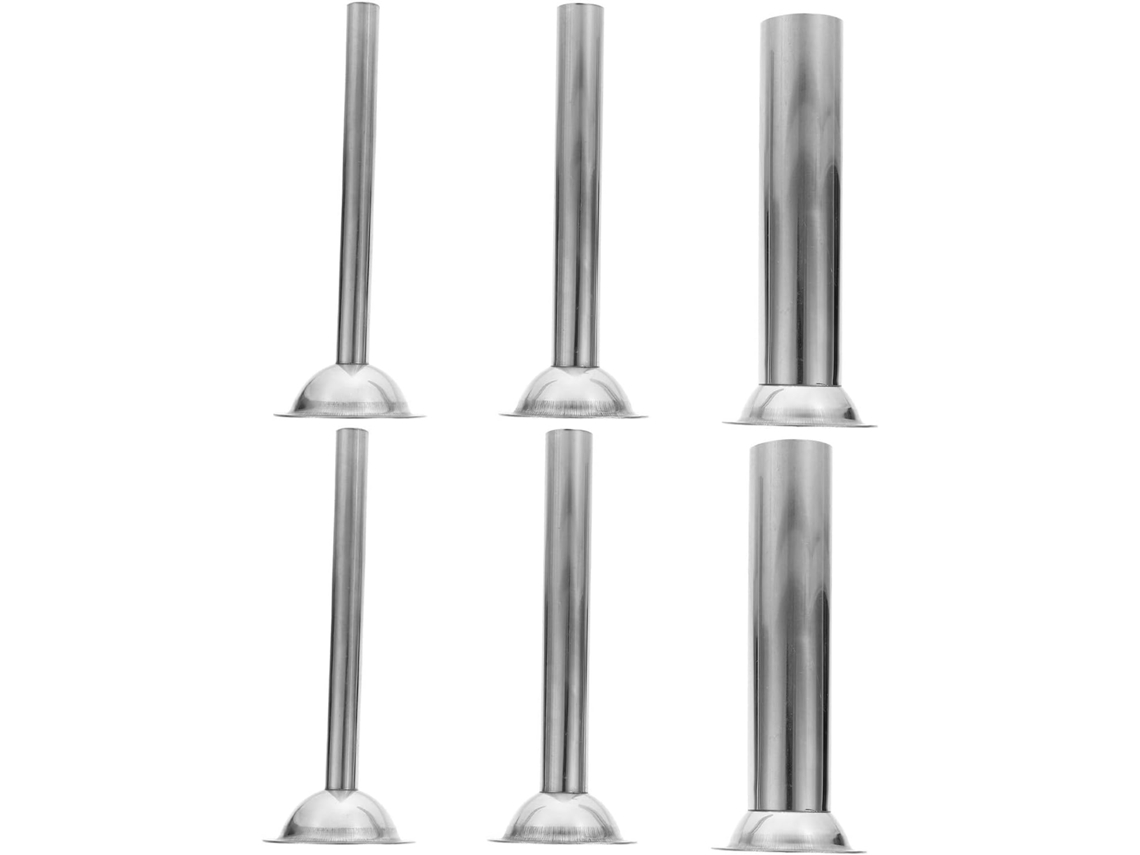 Vicasky Conjunto De 6-tubos Aço Inoxidável Para Enchimento Linguiça, 3-tamanhos