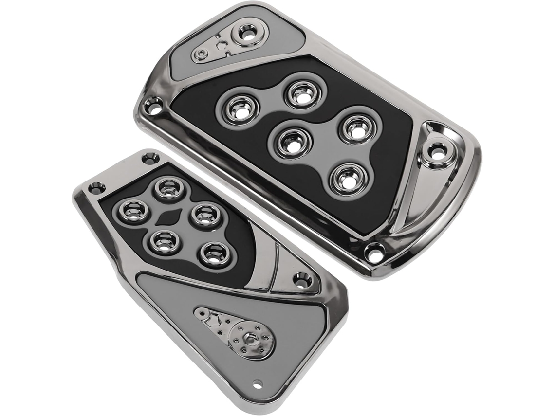Conjunto de pedais de plástico leve com dupla camada para veículos elétricos, compatíveis em pares.