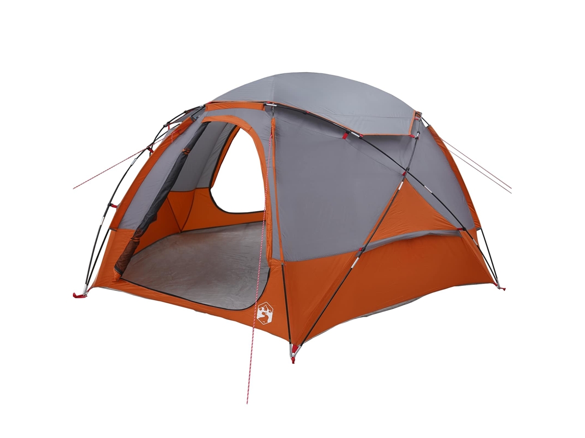 Conjunto 1 Barraca De Camping Vidaxl Cinzento Poliéster (4 Pessoas)